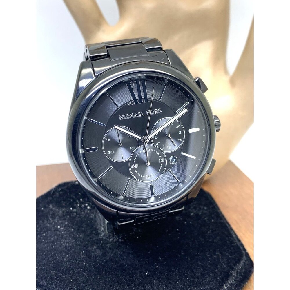 Michael Kors Men's Watch MK8993 Quartz Chronograph Black Dial Stainless Steel - Picture 14 of 15